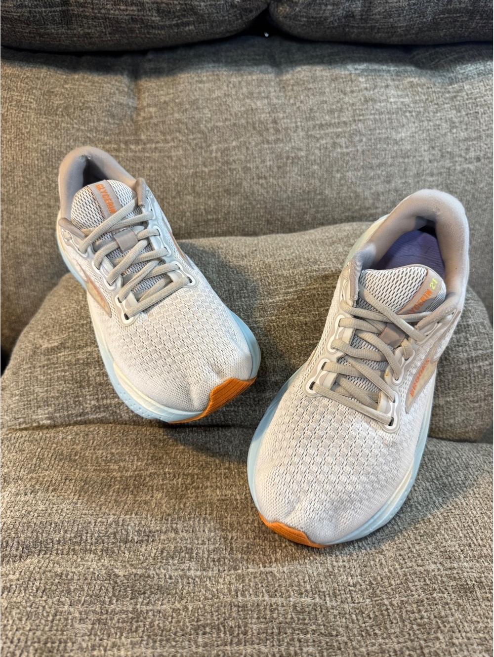 Brooks Glycerin 21 Womens sneakers Coconut/Aqua/Autumn Sunset 1204081B195 Size 8 - Picture 12 of 12